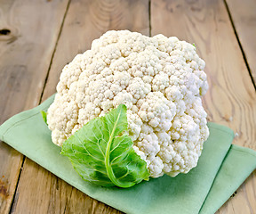 Image showing Cauliflower on a blackboard