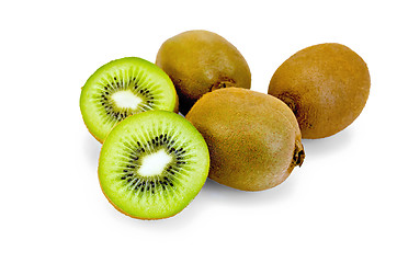 Image showing Kiwi fruit on white background