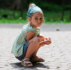 Image showing Portrait of little girl