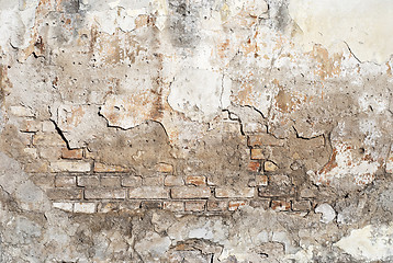 Image showing weathered brick wall background