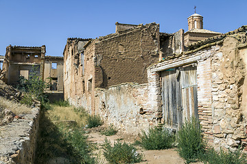 Image showing Belchite village destroyed in a bombing during the Spanish Civil War 