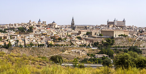 Image showing Toledo with river Tajo