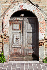 Image showing old wooden door