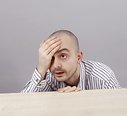 Image showing Man at desk