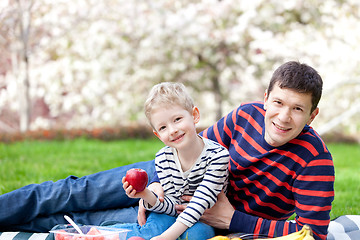 Image showing family picnic