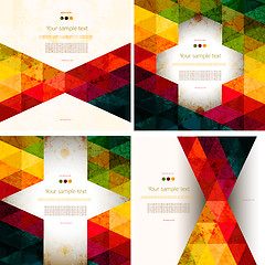 Image showing Set of abstract geometric business card