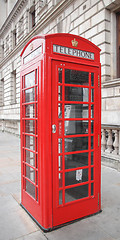 Image showing London telephone box