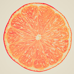 Image showing Retro look Orange slice