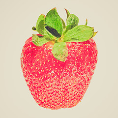 Image showing Retro look Strawberries