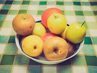 Image showing Retro look Fruits picture