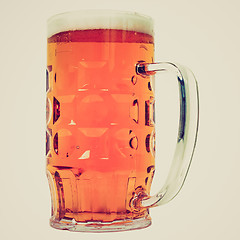 Image showing Retro look German beer glass