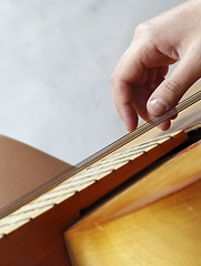 Image showing Playing the guitar