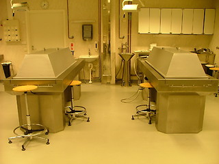 Image showing autopsy room in a medical faculty