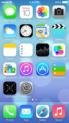 Image showing IOS 7 icons   homescreen