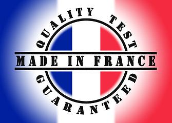 Image showing Quality test guaranteed stamp 