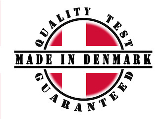 Image showing Quality test guaranteed stamp 