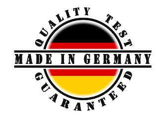 Image showing Quality test guaranteed stamp 