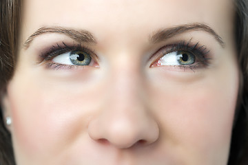 Image showing Closeup woman eyes