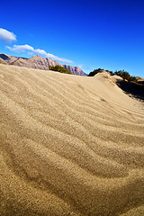 Image showing abstract yellow dune beach  hil and mountain    spain 