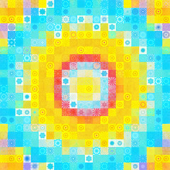 Image showing Color background with abstract mosaic