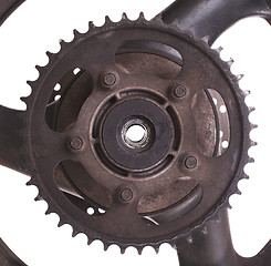 Image showing Used rim of a motorcycle