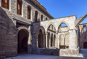 Image showing courtyard of Castle of Cardona. Catalonia, Spain 