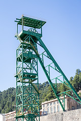 Image showing Disused tower of the potash mine of Cardona