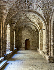 Image showing courtyard of Castle of Cardona. Catalonia, Spain 