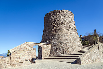 Image showing courtyard of Castle of Cardona. Catalonia, Spain 