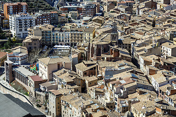 Image showing General view of typical Catalan town. Cardona