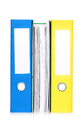 Image showing Colorful folders