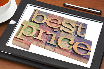 Image showing best price advertising