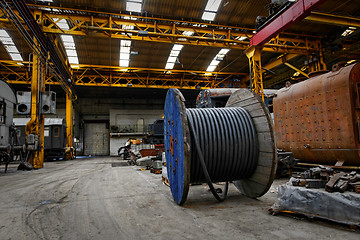 Image showing Industrial wire in the factory