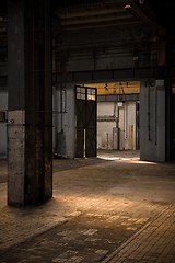 Image showing Industrial interior of an old factory