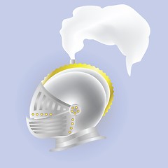 Image showing knights  helmet