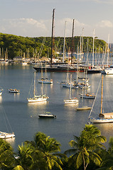 Image showing landscape view English Harbor Harbour Antigua island Caribbean S