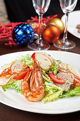 Image showing Tasty shrimp salad
