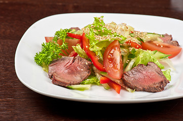 Image showing beef salad