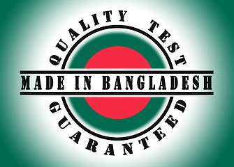 Image showing Quality test guaranteed stamp 