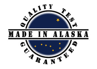 Image showing Quality test guaranteed stamp 