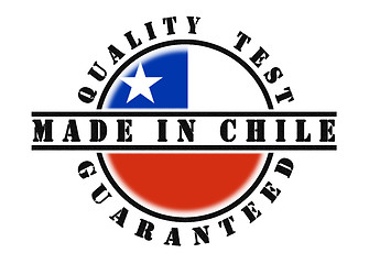 Image showing Quality test guaranteed stamp 