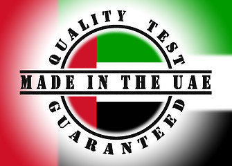 Image showing Quality test guaranteed stamp 