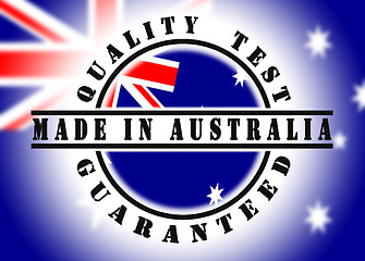 Image showing Quality test guaranteed stamp 