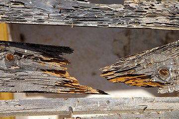 Image showing texture  spain   brown window 