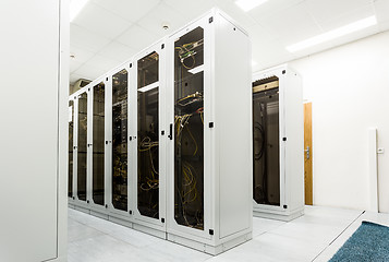 Image showing Racks with network equipment