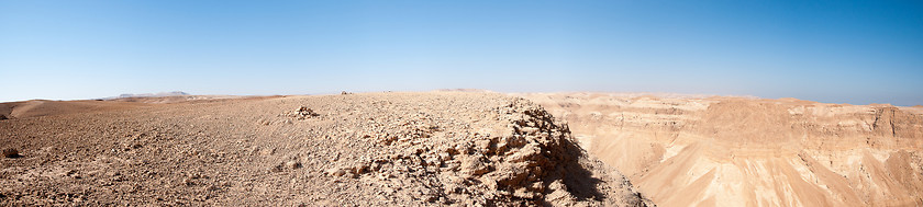 Image showing stone desert panorama