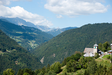 Image showing French village in Alps