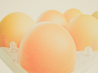 Image showing Retro look Eggs picture