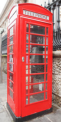 Image showing London telephone box