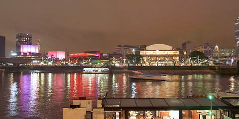 Image showing River Thames South Bank, London